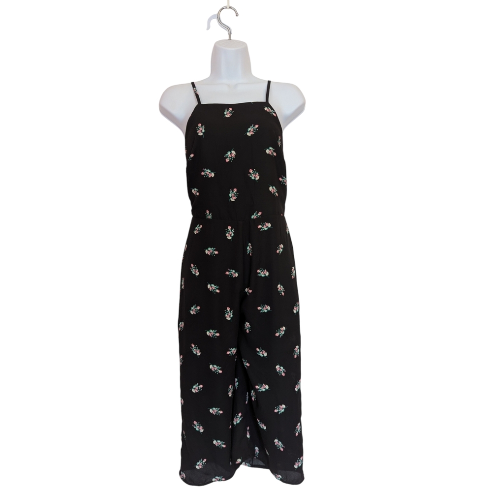 Lovefire floral black jumpsuit romper